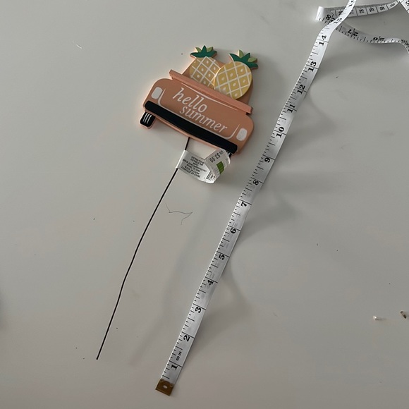 NWT Wooden Summer Pick - BUNDLE - Floral Picks - Wreath - Crafts - Car/Flamingos - Picture 5 of 5